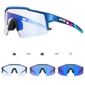 Kapvoe Red Photochromic Cycling Sunglasses for Men Blue | SAMAG