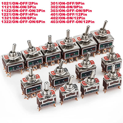 High Current Toggle Switch 2/3/4/6/8/9/12Pin Self | SAMAG