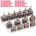 High Current Toggle Switch 2/3/4/6/8/9/12Pin Self Reset/Self-locking Switch Copper Pin 32A 250VAC Push Button Switch