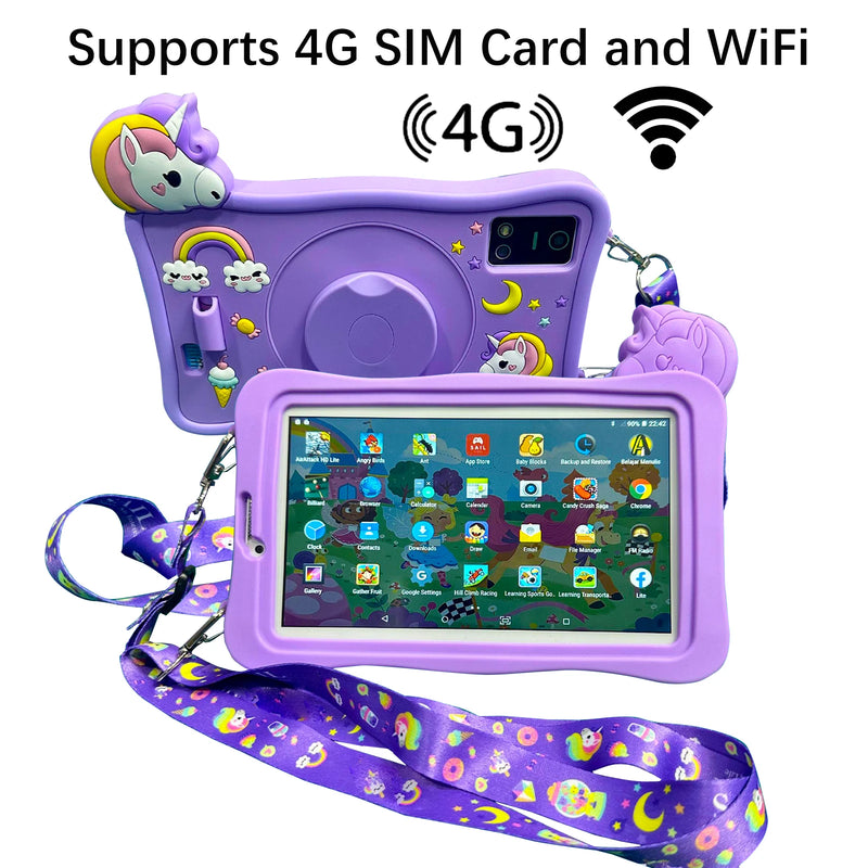 6GB RAM 256GB ROM WiFi Tablet Android 13 PC 7 Inch Kids Learning Education Tablets Children's Gift Quad-core 5000mAh Tablet PC