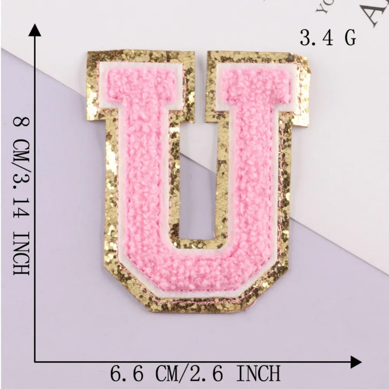 On Clothing Towel English Alphabet Decoration DIY Applique Accessories Patches Clothing Badges Clothes Embroidery Appliques