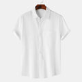 New 9 Color Men's Solid Striped Shirt Summer Fashion | SAMAG