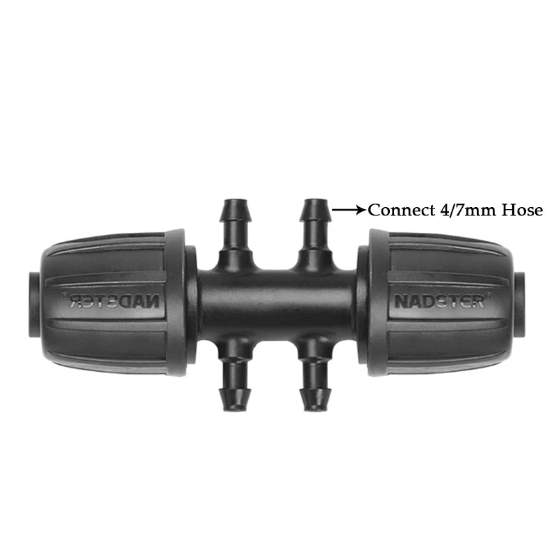 2~10Pcs 16mm PE Pipe Connectors Garden Watering Irrigation Joints Agricultural Irrigation Quick Connector Straight Elbow Tee
