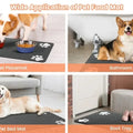 S（little kitten ）、M、L bsorbent Pet Feeding Mat, Waterproof Placemat for Dog & Cat Food & Water Bowls, Quick-Dry Rubber Backing