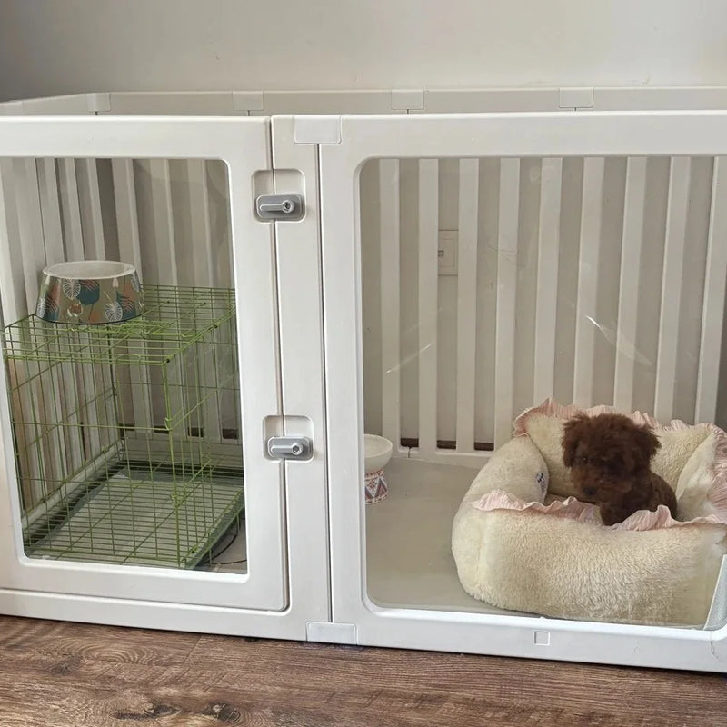 Acrylic Resin Dog Fence Nest House Rabbit Large Small Dog Cage for Pet Pens Indoor