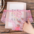 Superior Embroidery Flowers Underwear Women Lace Transparent Briefs Fashion Intimates Sexy Lingerie Panties Ladies Underpants