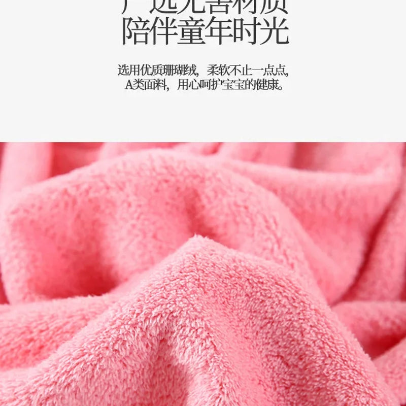 Baby Bibs for Children Washing Face Towel Soft Salive Towel Boys Girls Learning Brushing Teeth Towel for 3-8 Years Kids