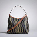 Designer Hobo Bags For Women Luxury Brand High Quality Monogram Canvas Smooth Leather Handle Large Capacity Elegant Shoulder Bag