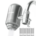 HOMEFISH Stainless Steel Faucet Tap Water Filter Purifier System, NSF Certified Reduces Lead, Chlorine & Bad Taste Kitchen