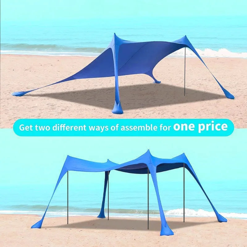 UV Protection Outdoor Beach Canopy Tent Portable Sun | SAMAG