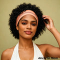 Pixie Cut Wigs Human Hair Short Headband Wig with Pre Plucked Hairline for Women Curly Wigs Bazilian Hair Full Machine Made Cap