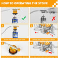9900W Big Power Camping Gas Stove Portable Outdoor Windproof Stove Camping Picnic Survive Burner Foldable Hiking Gas Stove