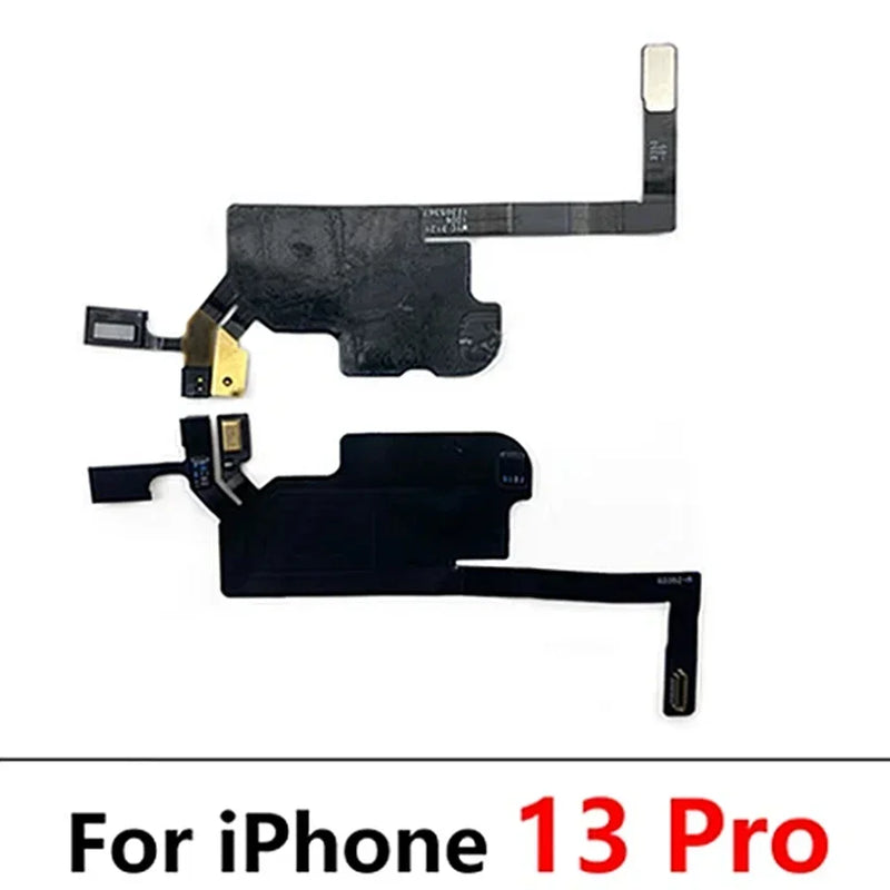 Earpiece Light Sensor Proximity Flex Cable For iPhone 13 14 15 Pro Max Plus Mini with Mic Ear Speaker Ribbon Repair Parts