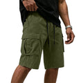 Men Multi-color Cargo Shorts Summer Loose Drawstring | SAMAG
