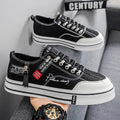Men's Canvas Shoes Low Top Board Shoes Casual Trendy Shoes,  Men's Shoes Student Youth Thick Soled Cloth Shoes