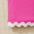 Ins Girls' Summer Outfit Set Young Vacation Style Solid - View 3 | SAMAG
