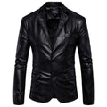 Spring and Autumn new men's leather jacket, British men's locomotive leather jacket