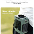 Mini 8000mAh Travel Wearable Waist Fan Camping Outdoor Rechargeable Cooling Fan With Night Light and Power Bank Air Circulator