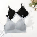 New Women's Seamless Mulberry Silk Bralette, Wire-Free Nude Feel Bra Camisole