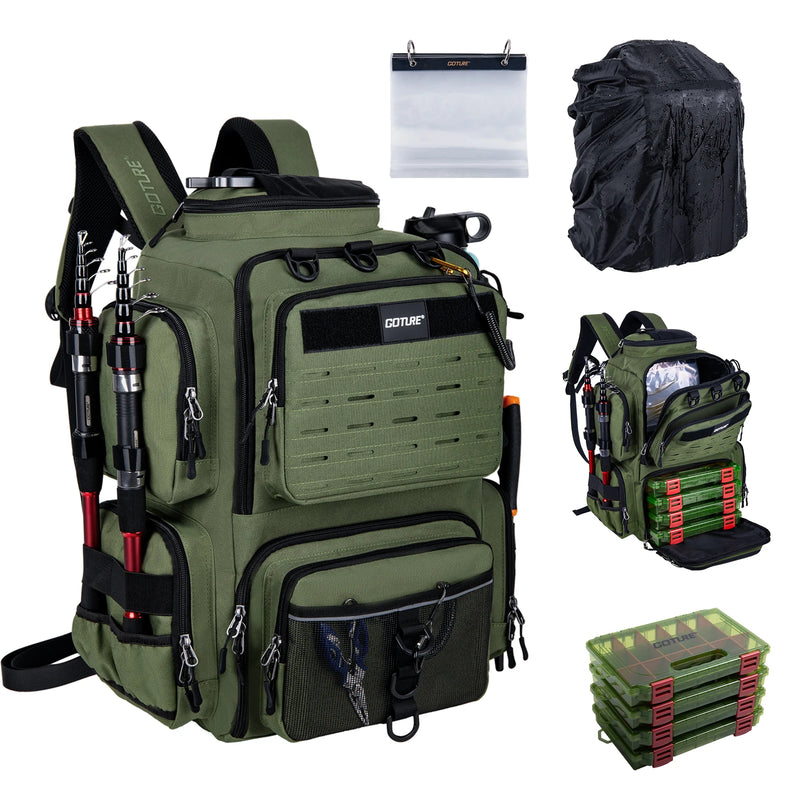 Goture 45L Large Fishing Backpack 900D Water - Resistant - View 23 | SAMAG