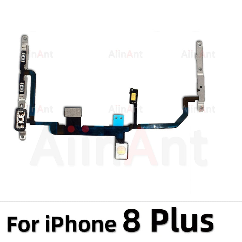 AiinAnt Power Volume Buttos Flash Light Power Flex Cable For iPhone 11 Pro X XR Xs Max SE 7 8 Plus SE 2 3 2020 2022 Phone Pars