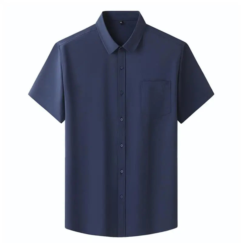 Men's Shirt Plus Size Summer Short Sleeves Tees Business | SAMAG