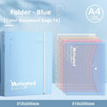 Large Capacity 3-Ring Binder with Pockets for A4 Paper,Holds 220 Sheet Presentation Folder for School Office(12.4x10.43 Inch)