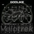 New Gravel 38mm Wide 32mm Inner Ratchet Bicycle Wheel Carbon Rim Road Bike 40/45/50/55/60/65mm Deep Asymmetry Symmetry Tubeless