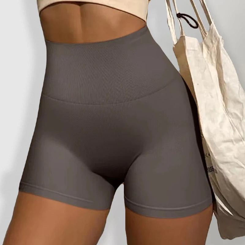 New Summer Seamless High-waisted Hip Lift No Awkward Line Yoga Sports Shorts for Women