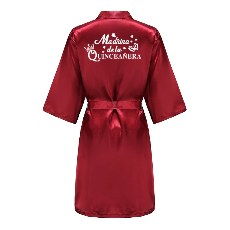Mis Quince Años Bathrobe Mama de la Quinceañera Robe | SAMAG