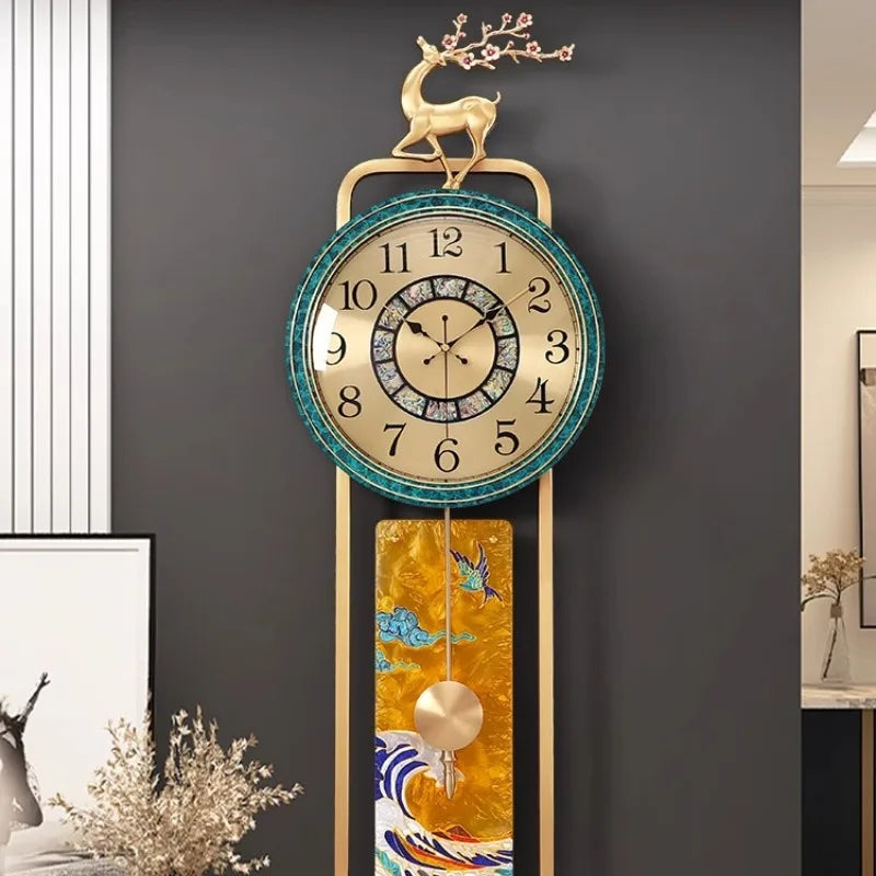 European Industrial Wall Clock Modern Living Room Office Art Wall Clock Luxury Pendulum Reloj De Pared Para Sala Home Decor
