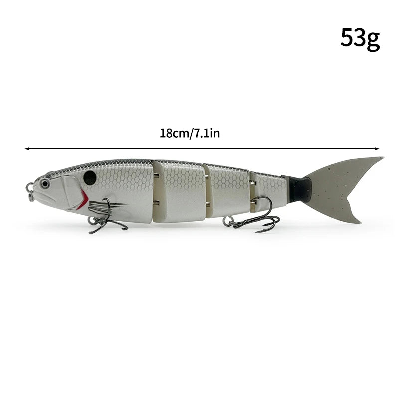 11.5cm 18.5g Balam Glide Bait Swimbait Joint Giant Pike | SAMAG