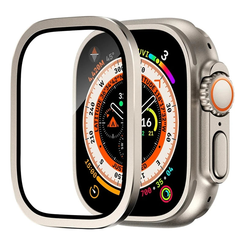 HD/privacy Anti - Scratch Screen Protectorfor Apple Watch Ultra 2 49mm Aluminium Alloy Case+Tempered Glass - Visuel 7 | SAMAG