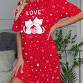 A Lovely Dress for Women Featuring a Cat And Star Letter | SAMAG