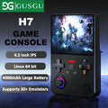 New Handheld Game Console 4.5 inch IPS Screen Linux Retro Video Games Player 4000mAh Long Standby Supports Many Classic Game H7