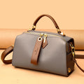 2026 New Large Capacity Boston Pillow Bag Women's Crossbody Soft Leather Handbag Commute Texture Single Shoulder Bag