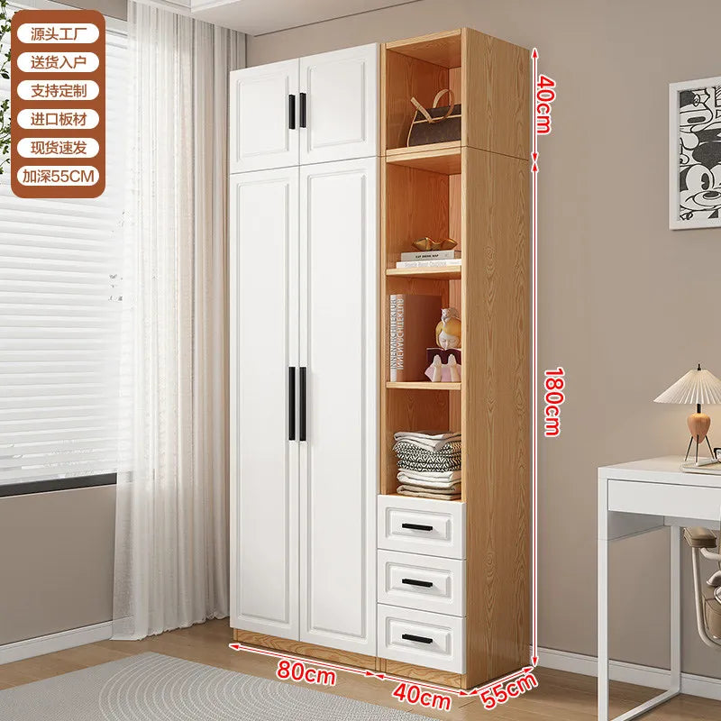 Dust Proof Modern Wardrobe Shelf Apartment Large Standing Wardrobe Minimalist Partition Vitrina Bedroom Furniture Accessories