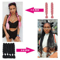 100g 24inch Jumbo Braiding Hair Synthetic Braiding Hair Braid in Hair Extensions Braids Hair for Twist for Daily Cosplay