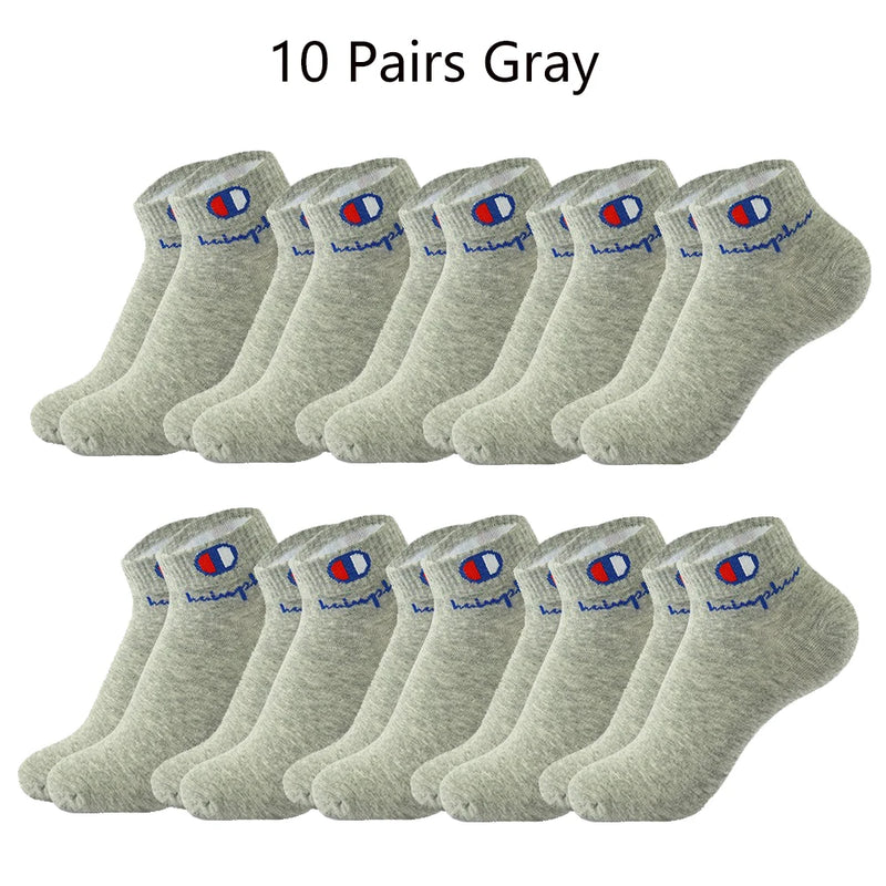 10/20/30 Pairs Ankle Socks Men Women Cotton Brand | SAMAG