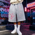 Men's Sports and Casual Shorts, Peach Blossom Printed | SAMAG