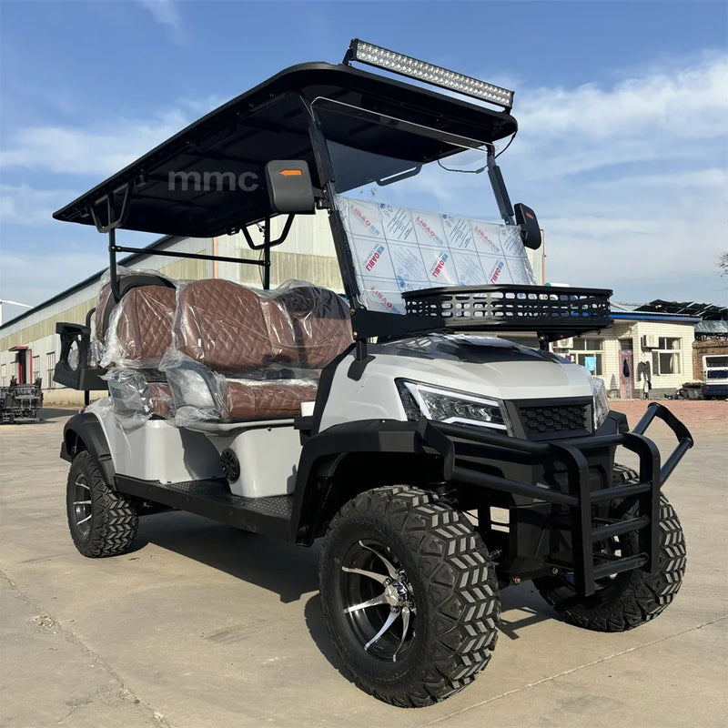 4 Wheel New Design Street Legal 4 Seater 72V Lithium Battery Golf Carts New Arrival Golf Carts 5KW AC Motor Electric Golf Carts