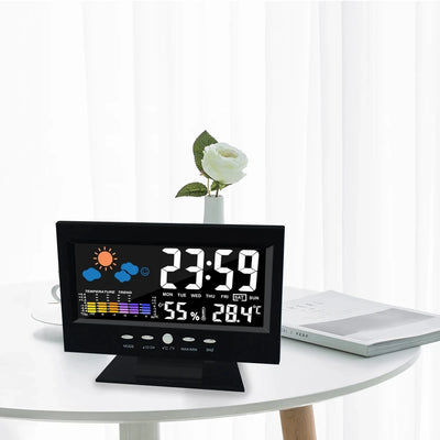 Digital Electronic Alarm Clock with Weather Station Time | SAMAG