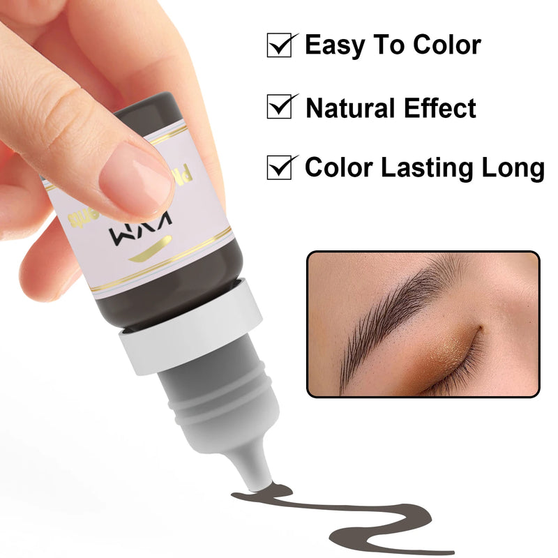 5 Colors 5ML Eyebrow Region Tattoo Ink Set Semi Permanent Makeup Tattoo Eyebrows Eyeliners  Pigments Beauty Tattoo Art Supplies