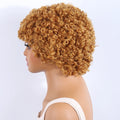 Lekker Black Short Pixie Cut Curly Bob 100% Human Hair Wigs For Women Brazilian Remy Hair Full Machine Made Glueless Daily Wigs