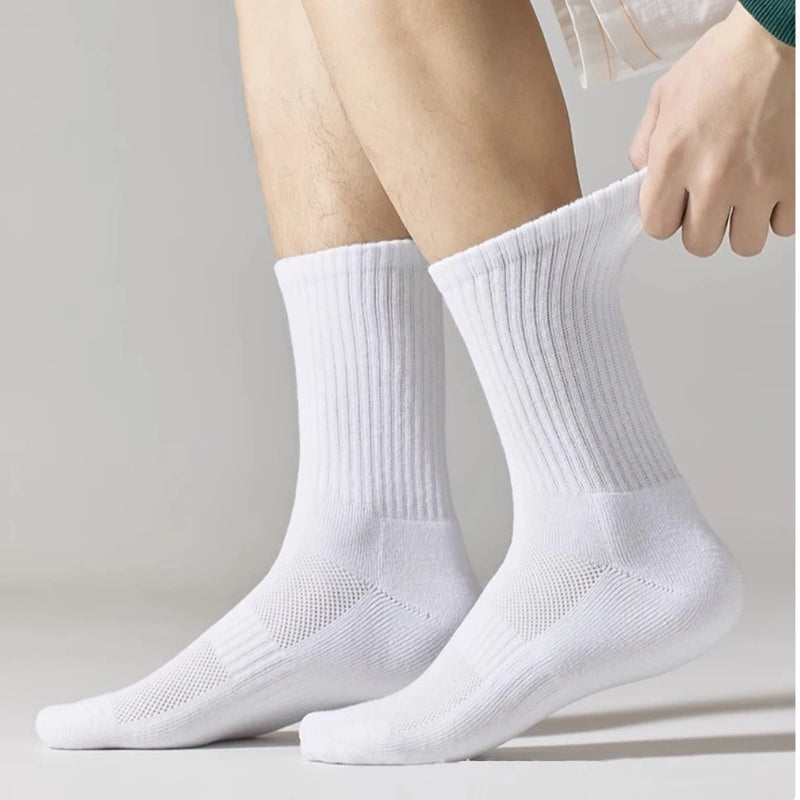 10/20/30Pairs Pure Cotton Men's High Socks Classic Black | SAMAG