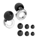 Quiet Ear Plugs for Noise Reduction – Super Soft, Reusable Hearing Protection for Sleep,Swim, Work 8 Ear Tips in XS/S/M/L
