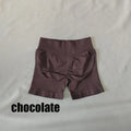 DF L0G0 Women Impact High Waist Seamless Hip Lifting Shorts Elastic Breathable Fitness Yoga Running Workout Shorts