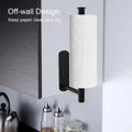 Stainless Steel Silver / Black Paper Towel Wipe Hanging Rack Can Store Cling Film Roll For The Kitchen - View 2 | SAMAG