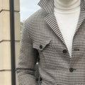 Plaid Single Breasted Safari Men Suit with Belt Set Separates 2 Pieces Custom Made Casual Wedding Daily Party (Blazer + Pants)