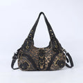 Women Handbags Leopard Bag Top-handle Handbag Fashion Satchel Dumpling Pack Shoulder Bag Tote Bag Hobos Large Purse